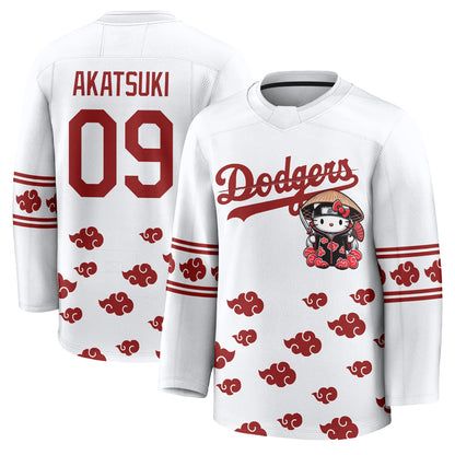 Los Angeles Dodgers Akatsuki Edition Vapor Hockey Jersey - Stitched