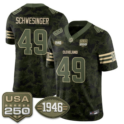 Cleveland Browns 2026 Salute to Service Vapor Jersey - Stitched
