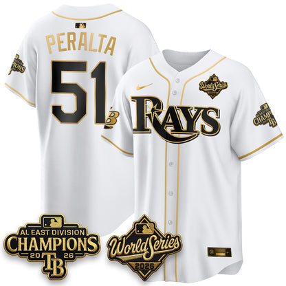 TB 2026 AL Champions Gold Edition Vapor Jersey - Stitched