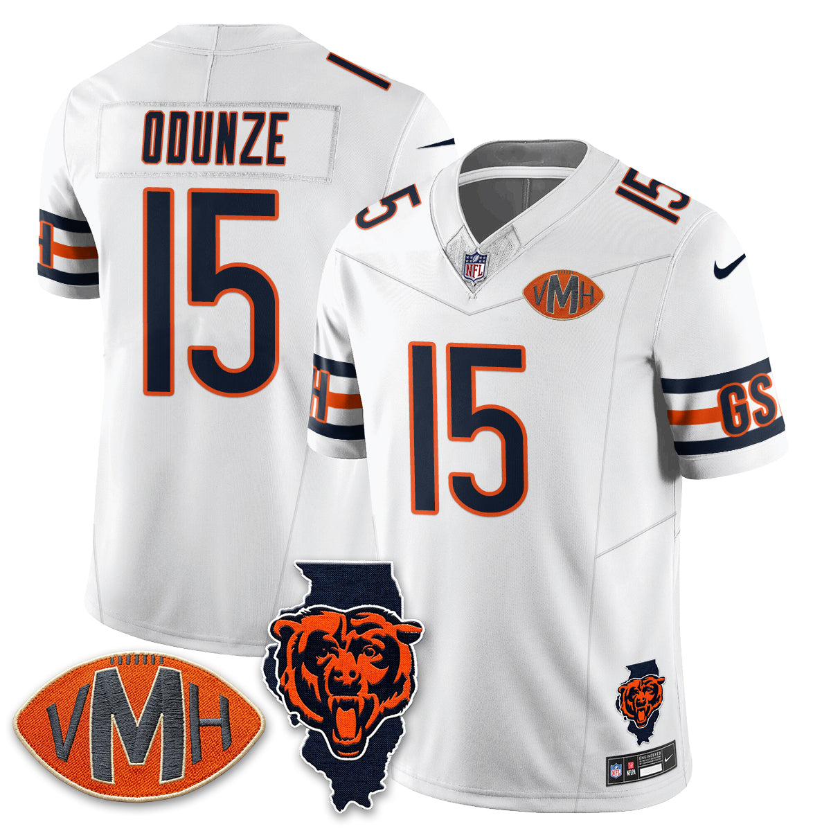 Chicago Bears Polar Bear Edition Vapor Jersey - Stitched