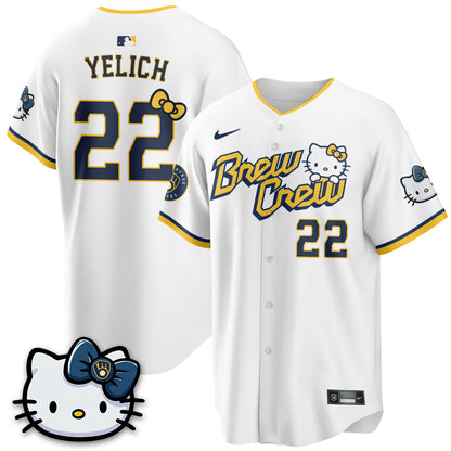 Milwaukee Brewers x Meow KT Vapor Jersey - Stitched N1