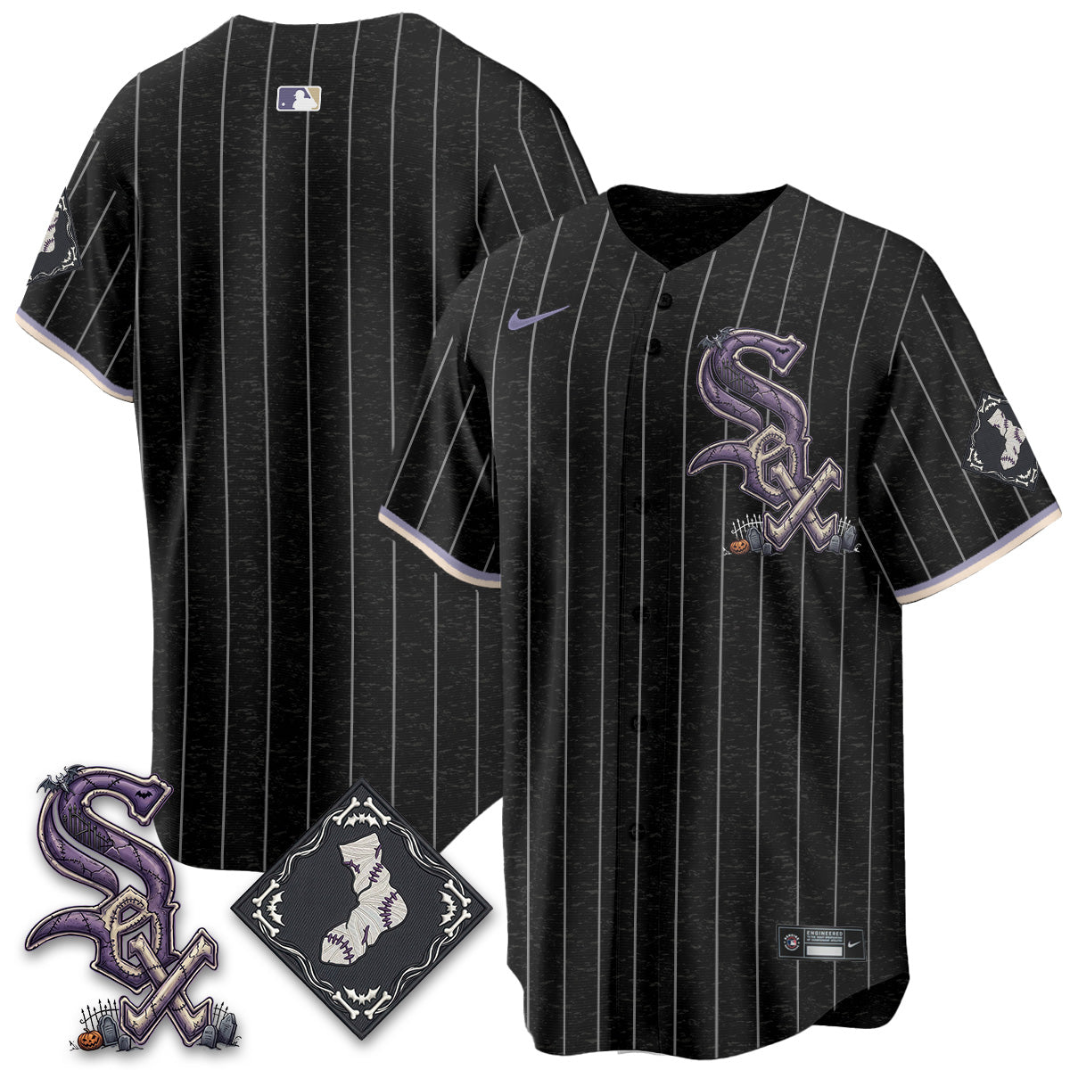 Chicago White Sox Nightmare Edition Vapor Jersey - Stitched