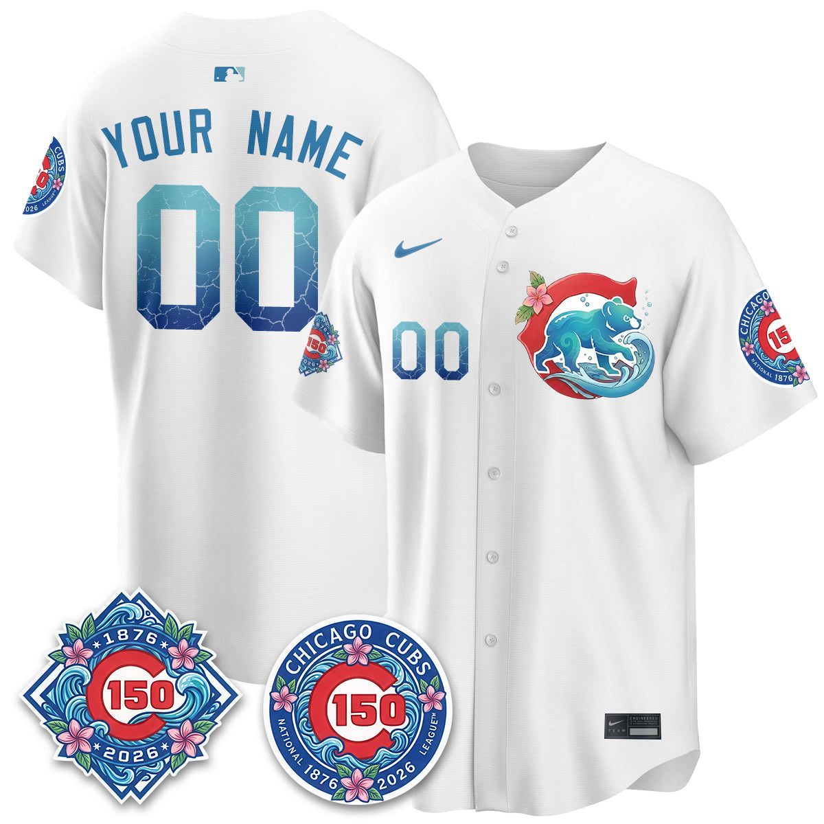 Chicago Cubs 2026 Aloha Spirit Vapor Limited Custom Jersey - Stitched