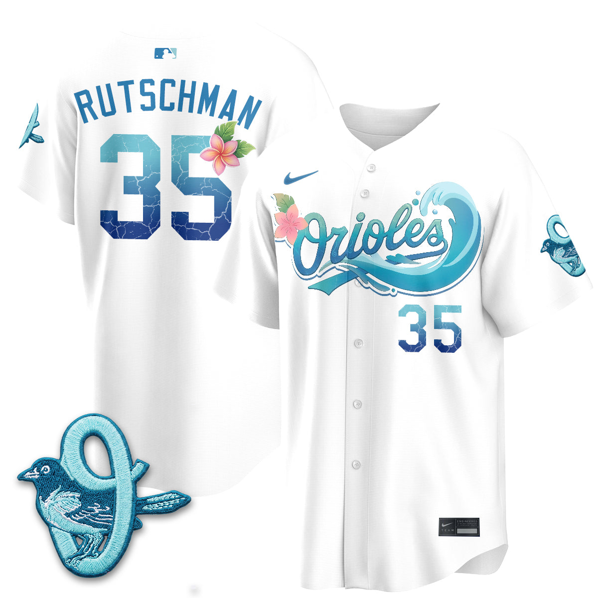 Baltimore Orioles Aloha Spirit Vapor Premier Jersey - Stitched