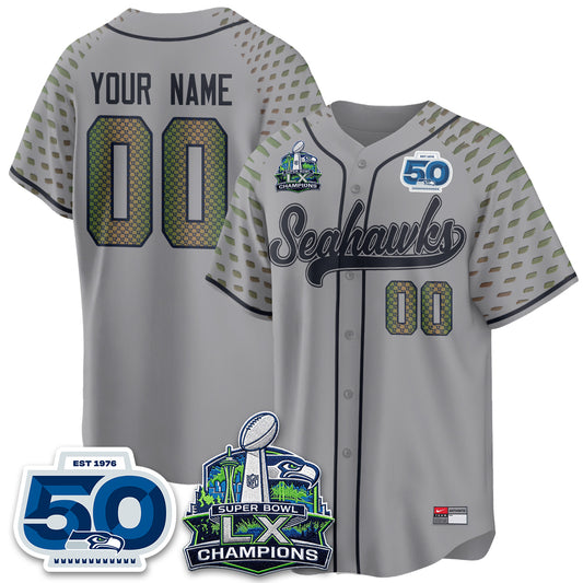 SEA SB LX Champs Vapor Baseball Custom Jersey - Stitch