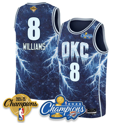OKC 2026 Xmas Game Night Vapor Jersey - Printed