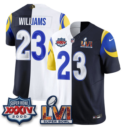 LAR Rivalries Split Vapor Jersey - Stitched