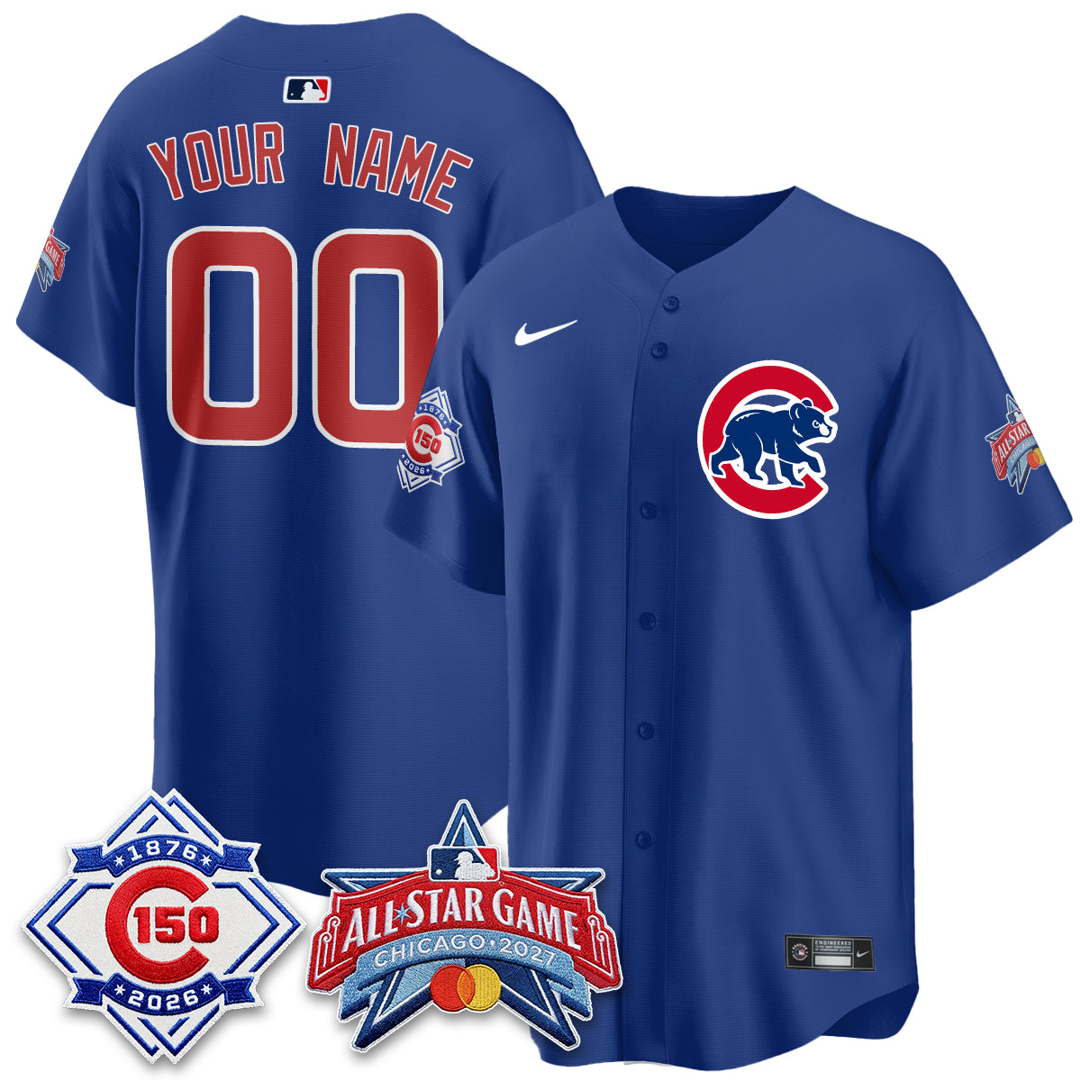 Chicago Cubs 2027 All Star Game Vapor Limited Custom Jersey - Stitched