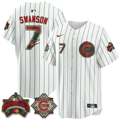 Chicago Cubs A Nightmare on Wrigley Field Edition Vapor Jersey - Stitched