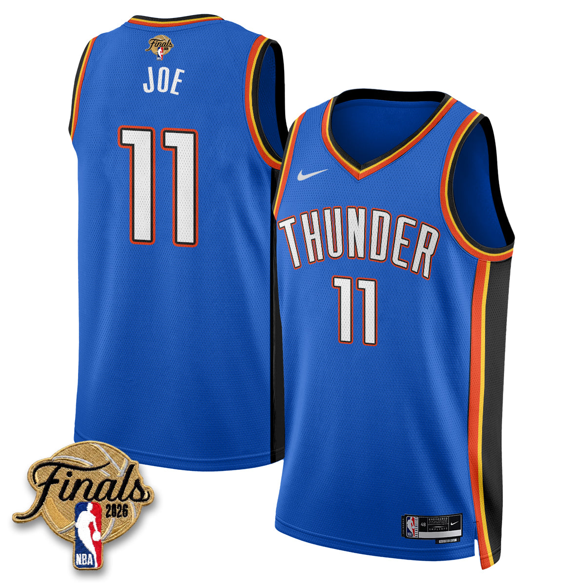 OKC 2026 NBA Western Conference Champions Vapor Jersey V2- Stitched