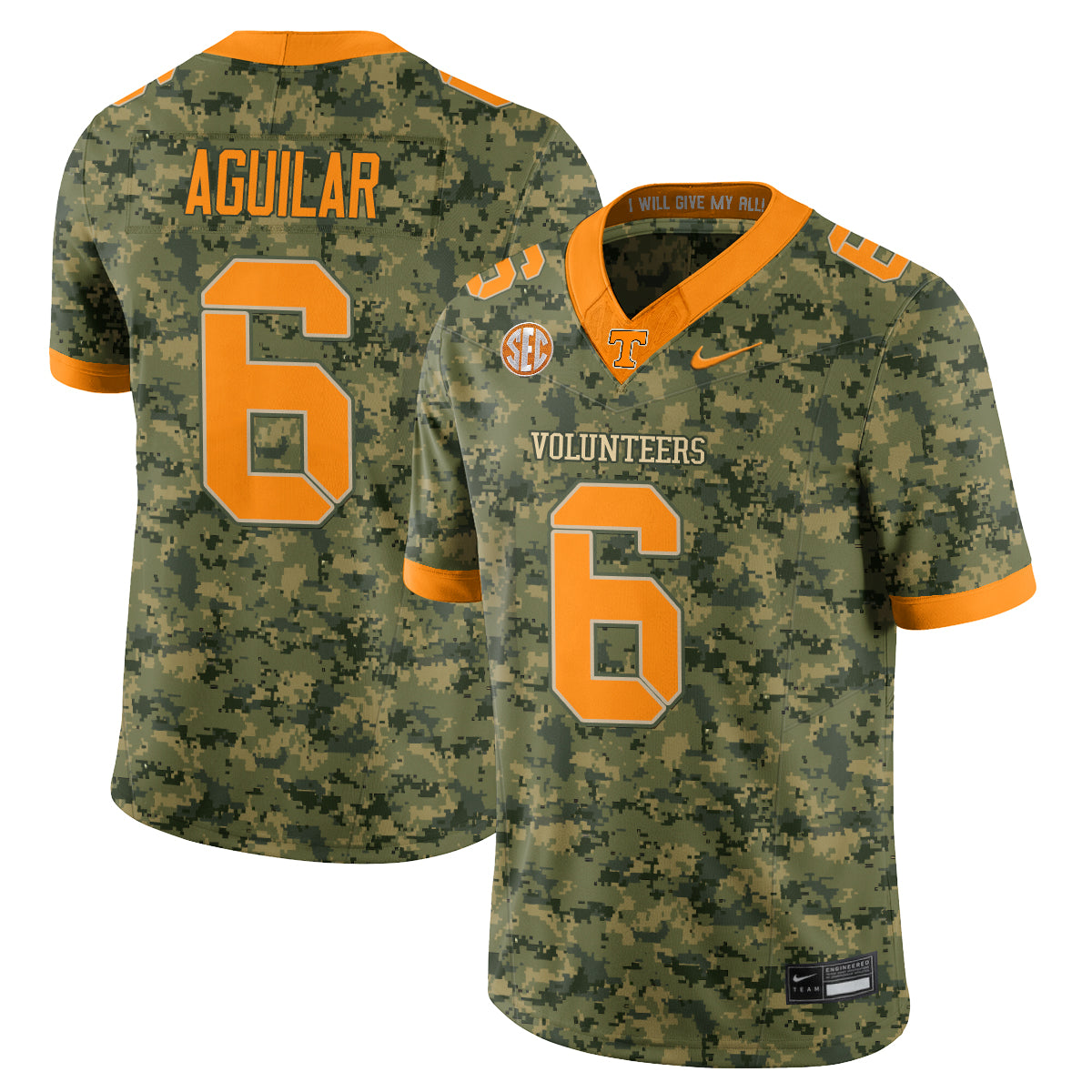TENN 2026 Camouflage Edition Vapor Jersey - Stitched