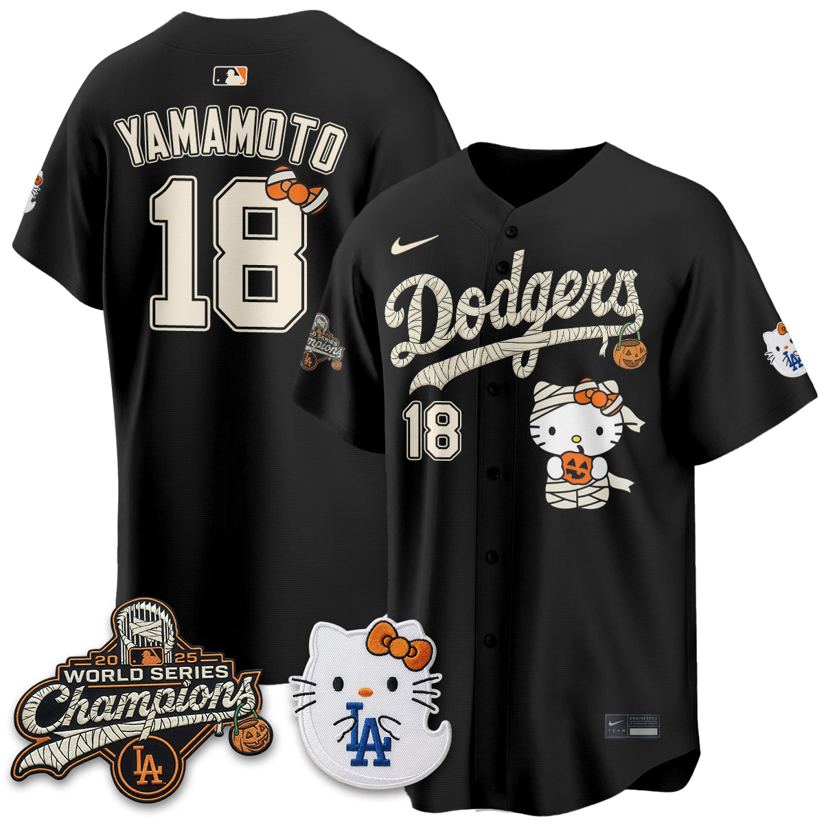 Los Angeles Dodgers Halloween 2026 Vapor Jersey V2- Stitched
