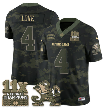 ND 2026 Salute to Service Vapor Jersey - Stitched