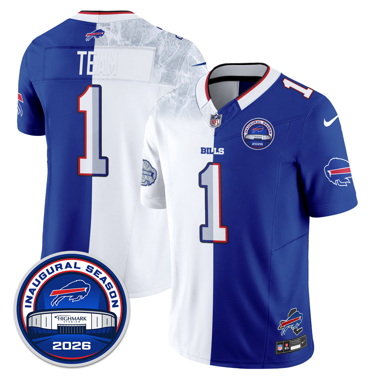Buffalo Bills 2026 Split Edition Vapor Jersey - Stitched