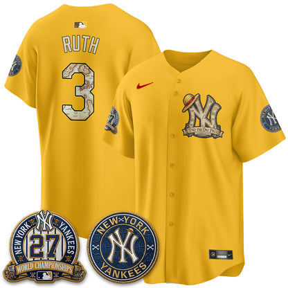 New York Yankees x OP Japanese Cartoon Limited Jersey -  Stitched