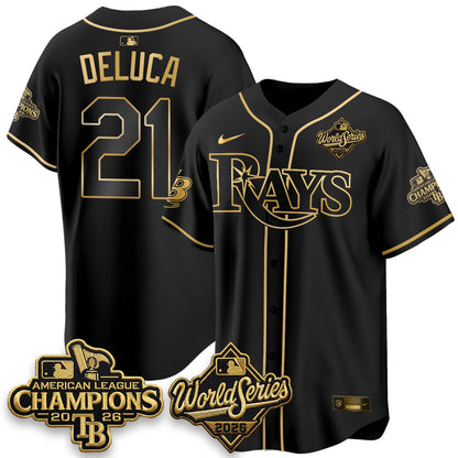 TB 2026 AL Champions Gold Edition Vapor Jersey - Stitched