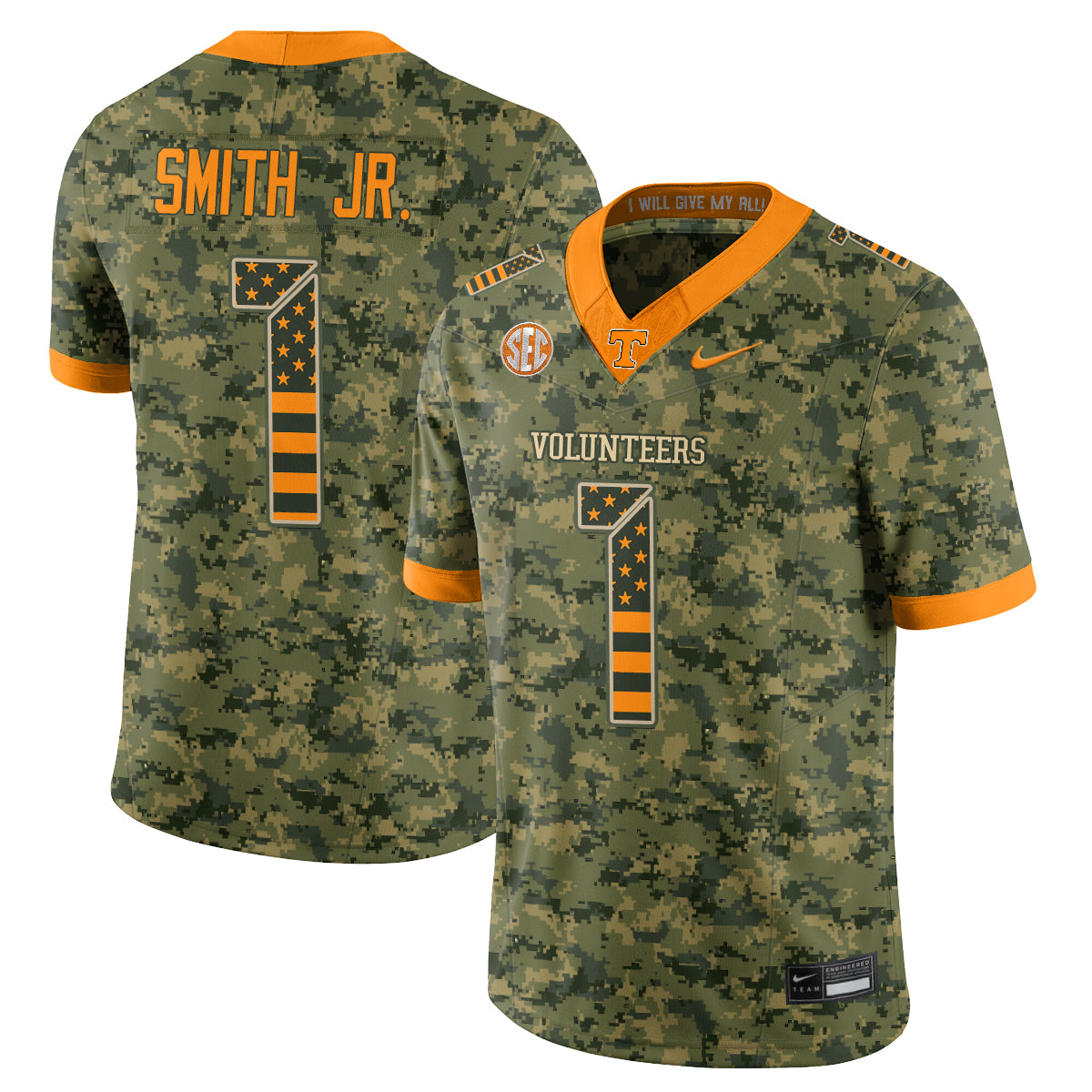 TENN 2026 Camouflage Edition Vapor Jersey - Stitched