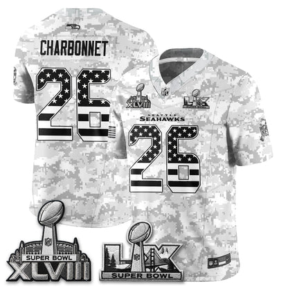 Seattle Seahawks 2026 Salute to Service Edition Vapor Jersey V2- Stitched