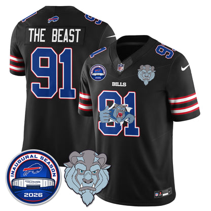 Buffalo Bills x Hairy Blue Beast Edition Vapor Jersey - Stitched