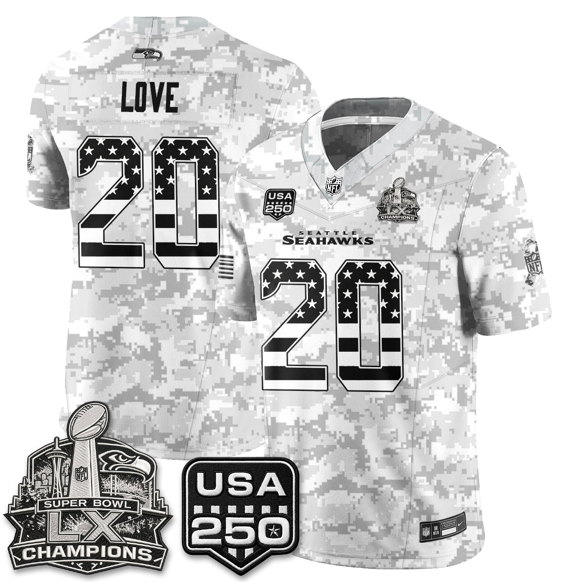 SEA 2026 Salute to Service Edition Vapor Jersey - Stitched n5
