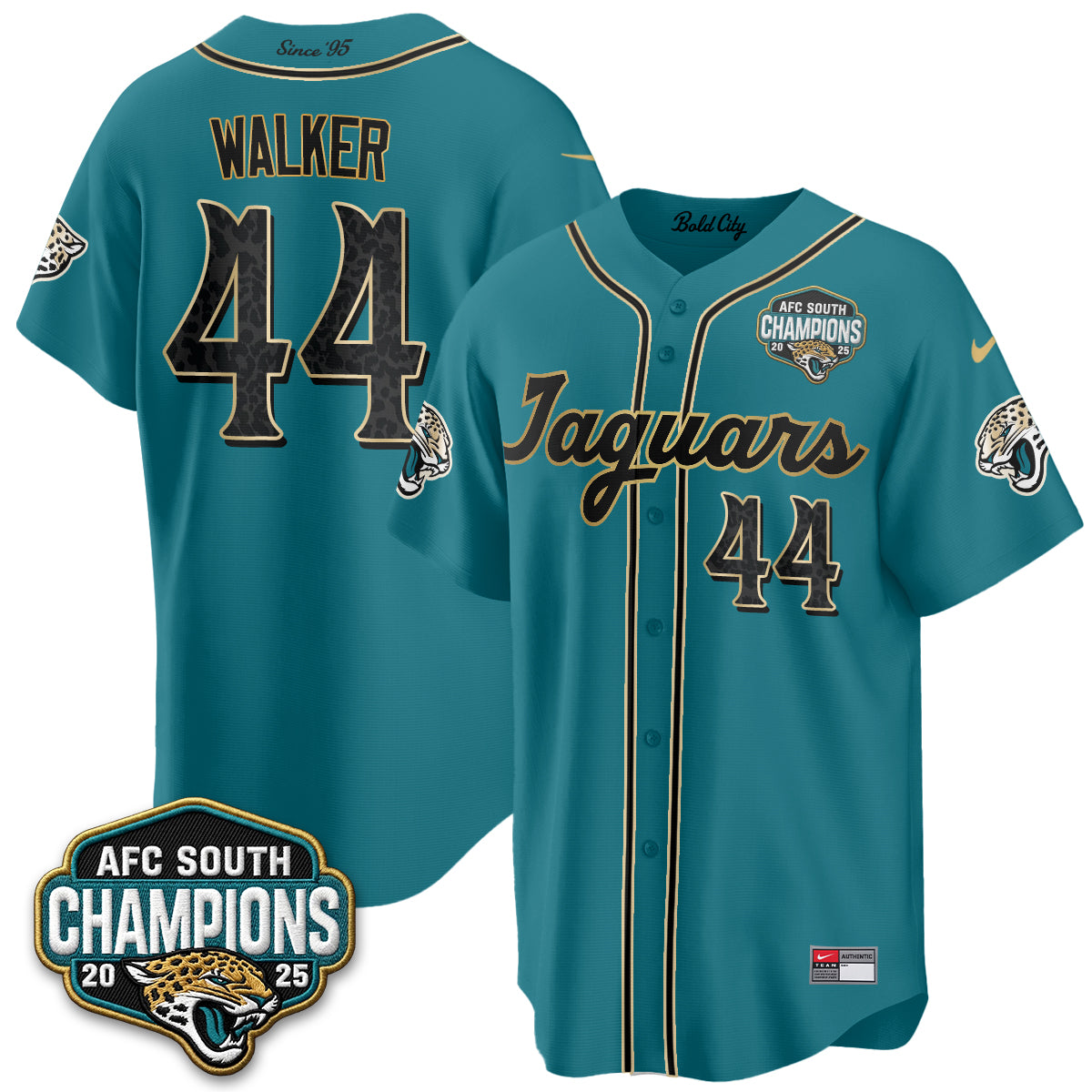 Jacksonville Jaguars 2026 Rivalries Baseball Vapor Jersey - Stitched