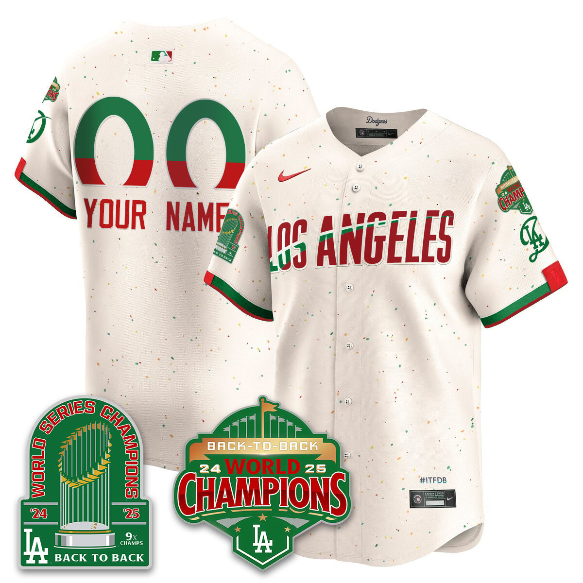 CUSTOM LAD Mexico Vapor Limited Jersey - 9x & B2B Champs - All Stitched