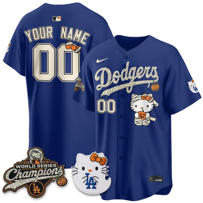 Los Angeles Dodgers Halloween 2026 Vapor Custom Jersey V2- Stitched
