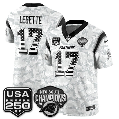 Carolina Panthers 2026 Salute To Service Edition Vapor Jersey - Stitched