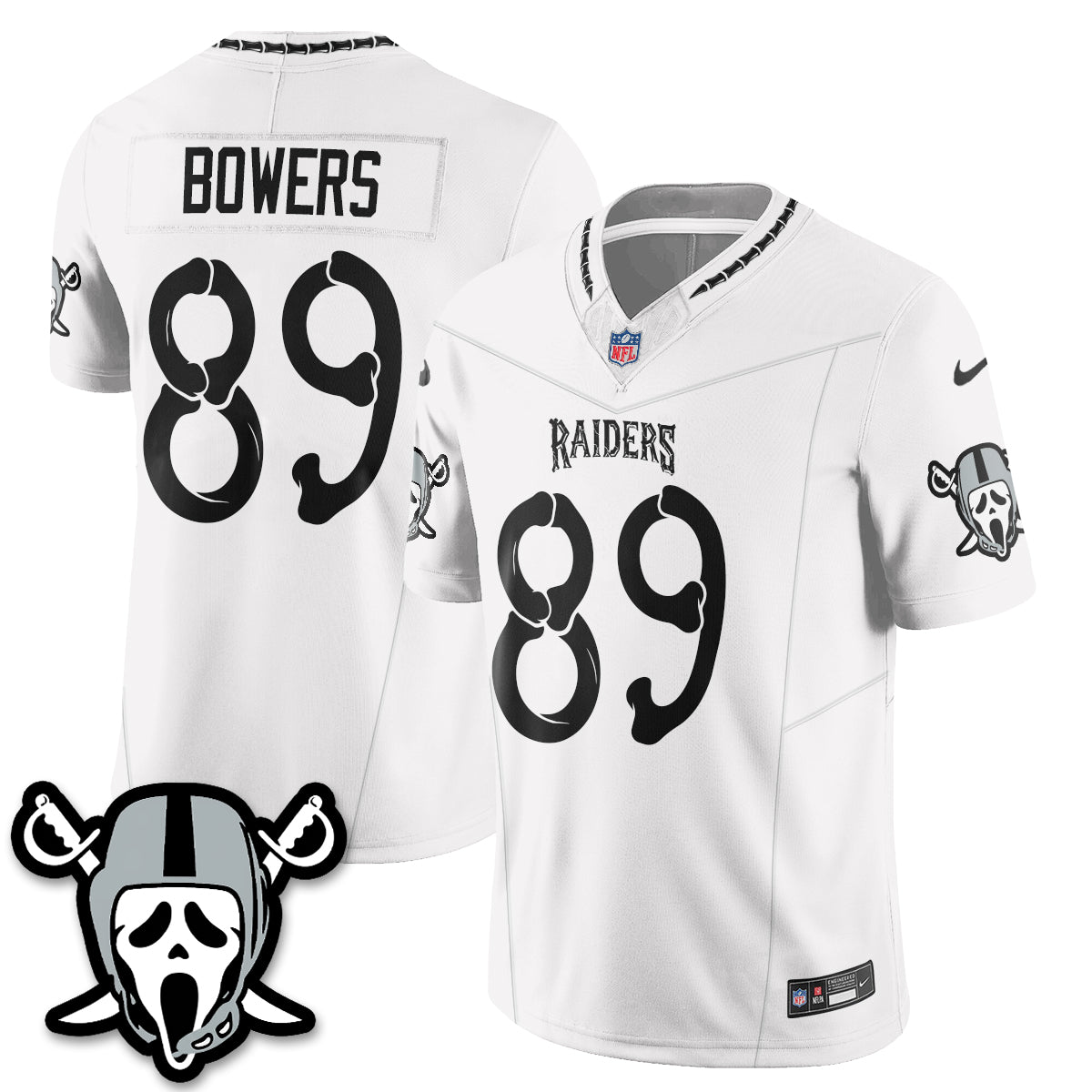 Las Vegas Raiders x Ghost Face Edition Vapor Jersey - Stitched