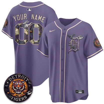 Detroit Tigers Nightmare Edition Vapor Limited Custom Jersey - Stitched