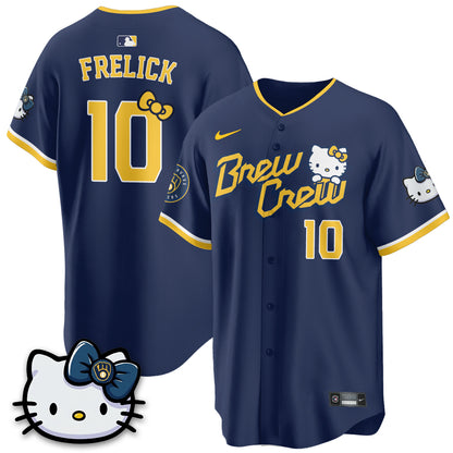 Milwaukee Brewers x Meow KT Vapor Jersey - Stitched N1