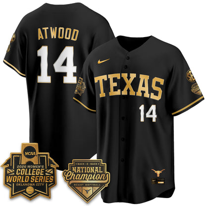 TEX Softball 2026 World Series (WCWS) Vapor Premier Limited Jersey - B2B Champs - Stitched