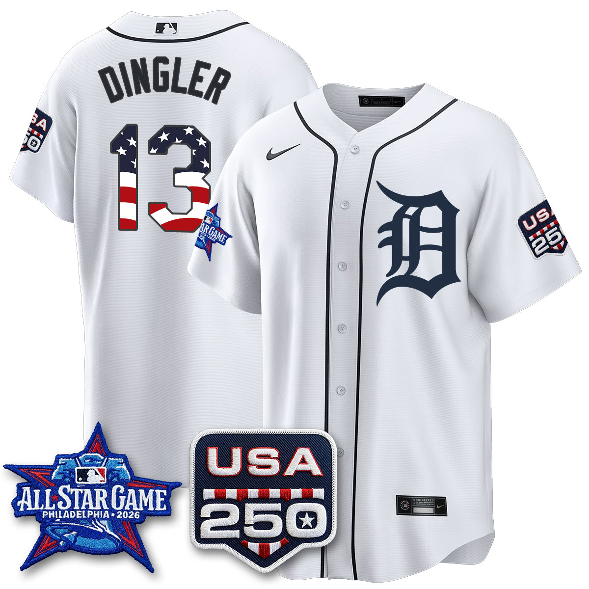 Detroit Tigers 2026 All Star Edition Vapor Jersey - Stitched