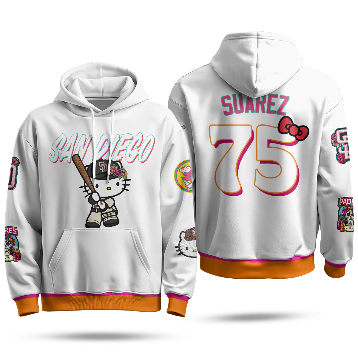 San Diego Padres x Meow KT Fleece Hoodie - Printed