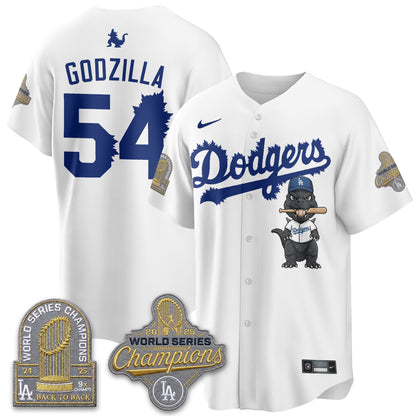 Los Angeles Dodgers x Godzilla Vapor Jersey- Stitched