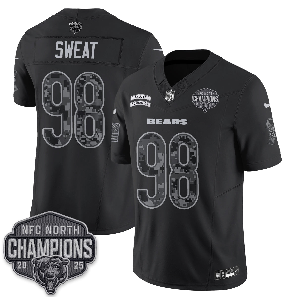Chicago Bears 2026 Salute to Service V2 Vapor Jersey - Stitched