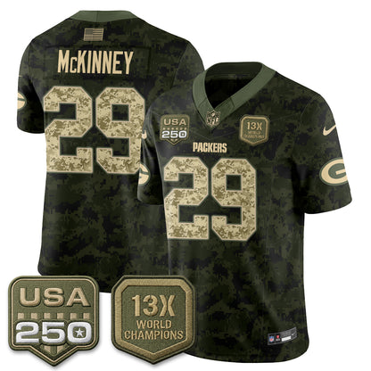 Green Bay Packers 2026 Salute To Service Edition Vapor Jersey - Stitched