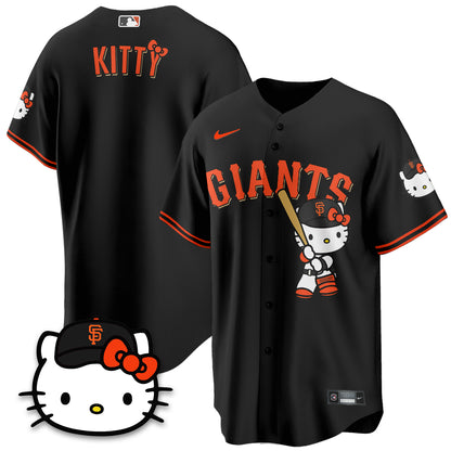 San Francisco Giants x Meow KT Vapor Jersey - Stitched