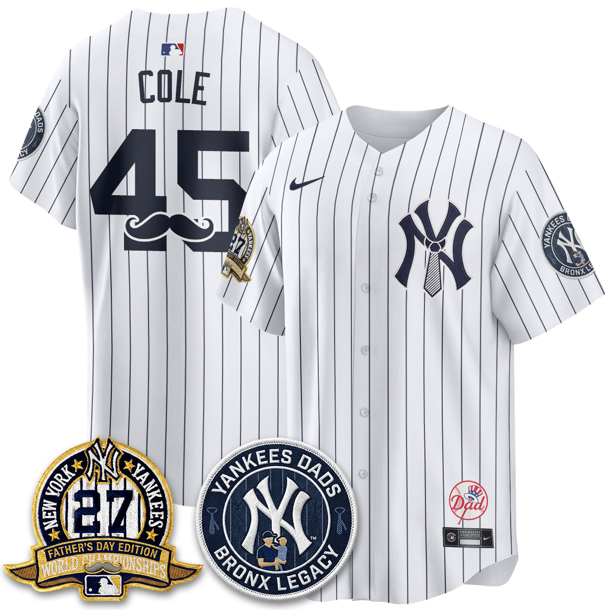 NYY Happy Father's Day 2026 Jersey - Stitched