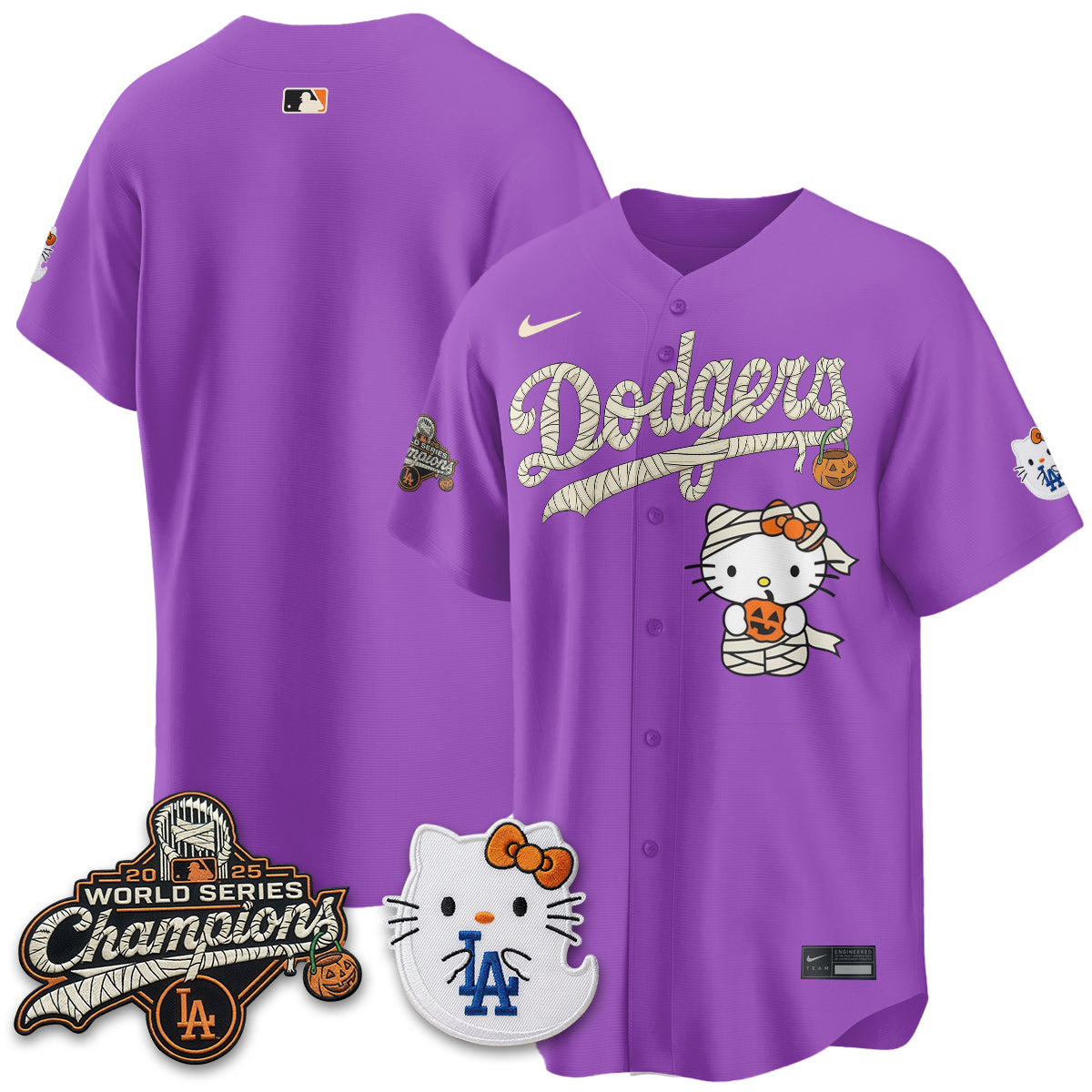 Los Angeles Dodgers Halloween 2026 Vapor Jersey V2- Stitched