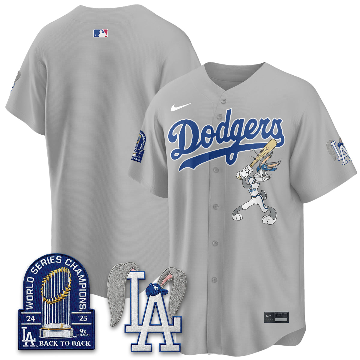 Los Angeles Dodgers Bunny Edition Vapor Jersey - Stitched