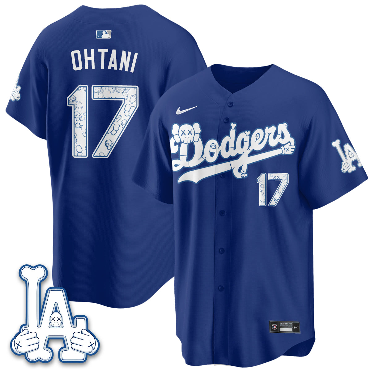 Los Angeles Dodgers x KAWS Edition Vapor Jersey V2- Stitched