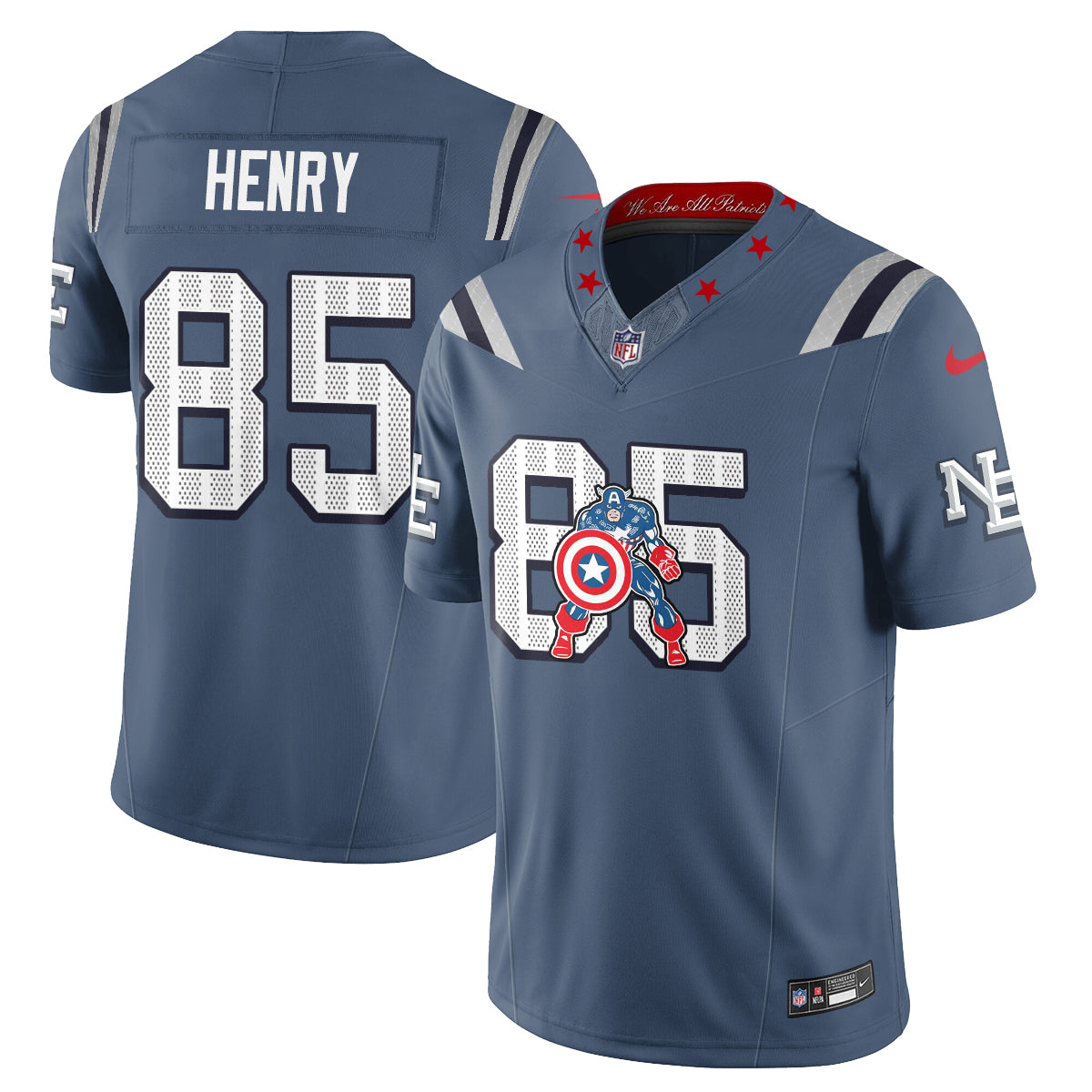 New England Patriots x Vibranium Shield Edition Vapor Jersey - Stitched