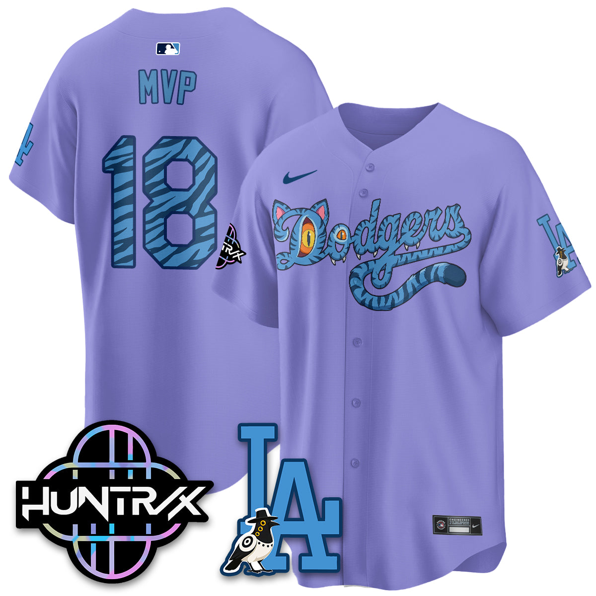 Los Angeles Dodgers x K-Pop Demon Hunters 2026 Vapor Jersey - Stitched