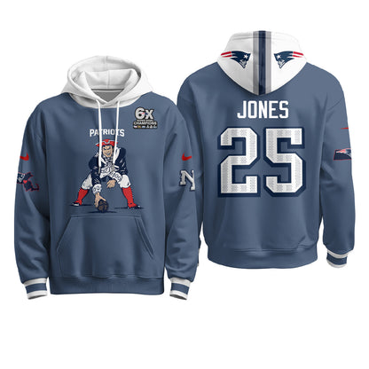 New England Patriots Minuteman Edition Fleece Hoodie - Printed