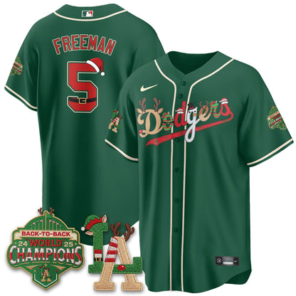 Los Angeles Dodgers 2026 Christmas Edition Vapor Jersey- Stitched