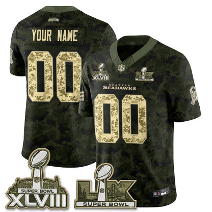 SEA 2026 Salute to Service Edition Custom Vapor Jersey V2- Stitched