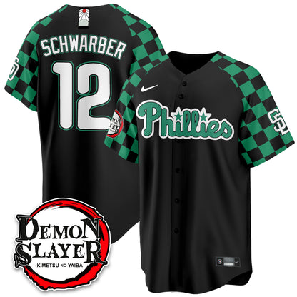 Philadelphia Phillies Demon Slayer Vapor Limited Jersey - Stitched