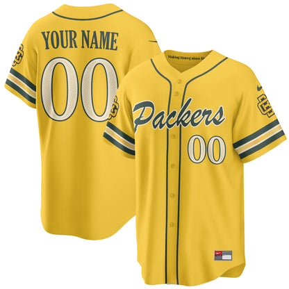 Green Bay Packers 2026 Rivalries Baseball Vapor Custom Jersey - Stitched