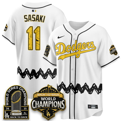 Los Angeles Dodgers x P-nuts Style Vapor Jersey - Stitched